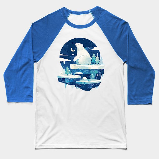 polar bear Baseball T-Shirt by peterdoraki